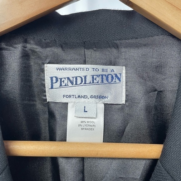Pendleton Wool Blend Button Jacket in Black Size Large - Picture 2 of 3